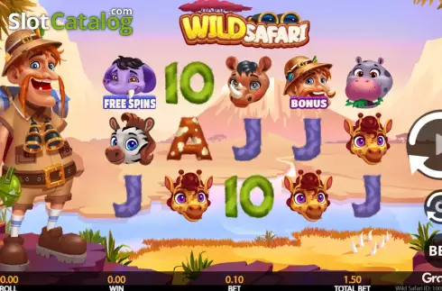 Οθόνη2. Wild Safari (Getta Gaming) Κουλοχέρης