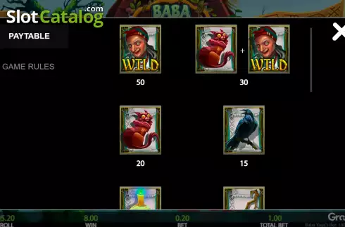 Οθόνη5. Baba Yaga's Bet Κουλοχέρης 
