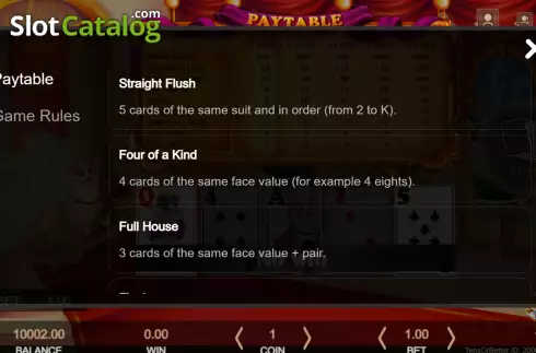 Οθόνη6. 10's or Better (Getta Gaming) Κουλοχέρης
