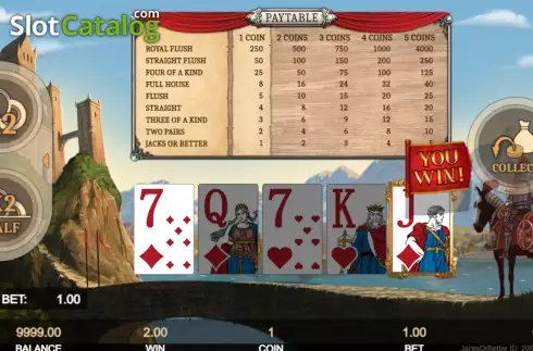 Οθόνη4. Jacks or Better (Getta Gaming) Κουλοχέρης