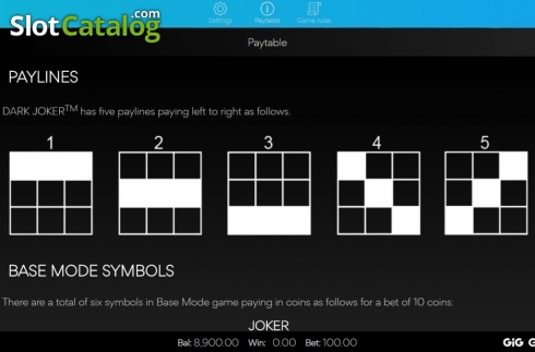 Οθόνη8. Dark Joker (Spearhead Studios) Κουλοχέρης