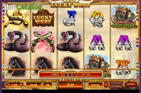Οθόνη4. Lucky West Κουλοχέρης