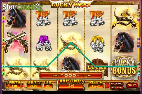 Οθόνη6. Lucky West Κουλοχέρης