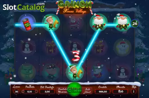 Οθόνη6. Grinch Xmas Village Κουλοχέρης