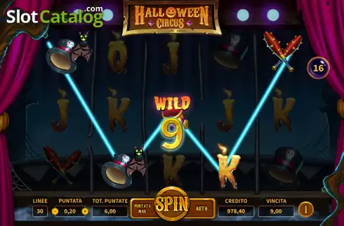Οθόνη4. Halloween Circus Κουλοχέρης