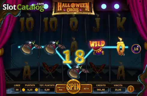 Οθόνη6. Halloween Circus Κουλοχέρης