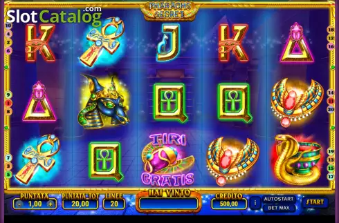 Οθόνη2. Pharaohs Secret (Giocaonline) Κουλοχέρης