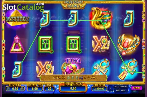 Οθόνη6. Pharaohs Secret (Giocaonline) Κουλοχέρης