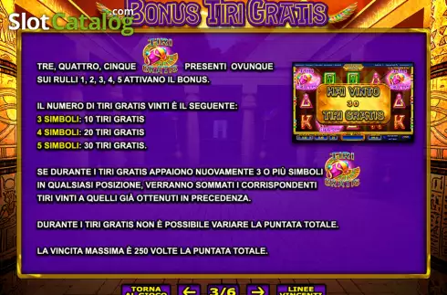 Οθόνη9. Pharaohs Secret (Giocaonline) Κουλοχέρης