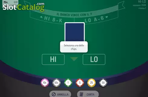 Οθόνη2. Hi-Lo (Giocaonline) Κουλοχέρης
