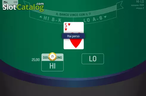 Οθόνη3. Hi-Lo (Giocaonline) Κουλοχέρης