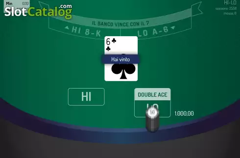 Οθόνη5. Hi-Lo (Giocaonline) Κουλοχέρης