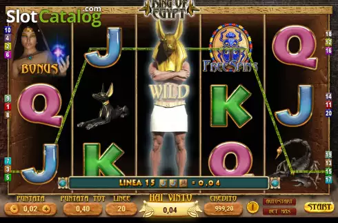 Οθόνη3. King of Egypt (Giocaonline) Κουλοχέρης