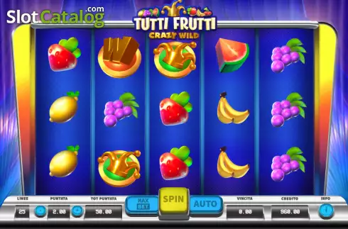 Οθόνη2. Tutti Frutti Crazy Wild Κουλοχέρης