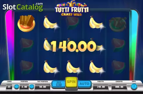 Οθόνη4. Tutti Frutti Crazy Wild Κουλοχέρης