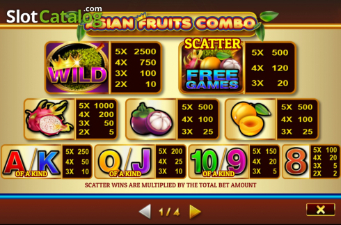 Οθόνη7. Asian Fruit Combo Κουλοχέρης