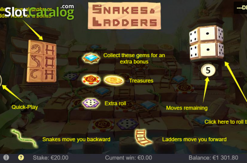 Οθόνη5. Snakes And Ladders (G.Games) Κουλοχέρης