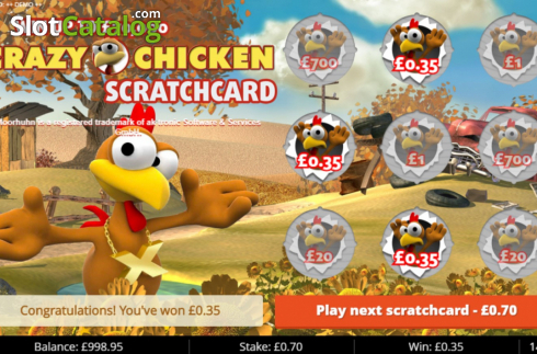 Οθόνη3. Moorhuhn Scratchcard Κουλοχέρης