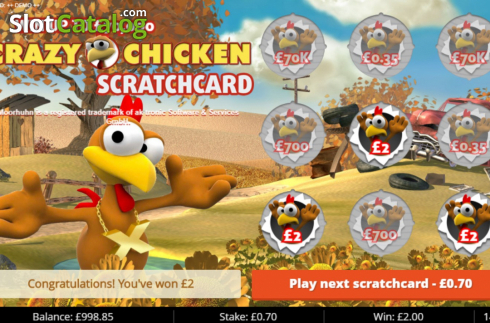 Οθόνη4. Moorhuhn Scratchcard Κουλοχέρης