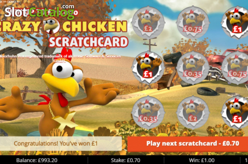 Οθόνη5. Moorhuhn Scratchcard Κουλοχέρης