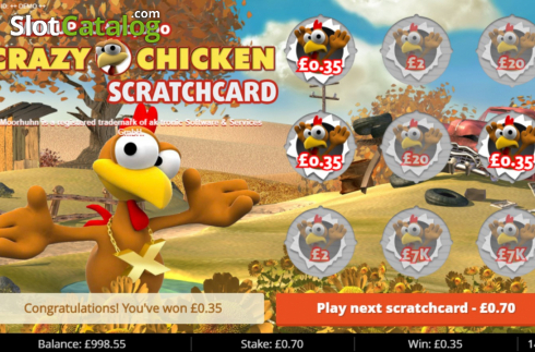 Οθόνη6. Moorhuhn Scratchcard Κουλοχέρης