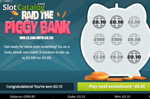 Οθόνη3. Raid the Piggy Bank Κουλοχέρης