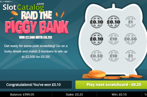 Οθόνη6. Raid the Piggy Bank Κουλοχέρης