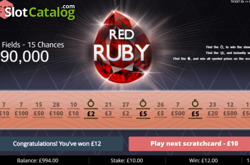 Οθόνη4. Red Ruby Κουλοχέρης