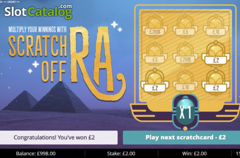 Οθόνη3. Scratch off Ra Κουλοχέρης 