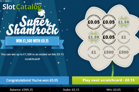 Οθόνη4. Super Shamrock Κουλοχέρης