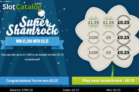 Οθόνη5. Super Shamrock Κουλοχέρης