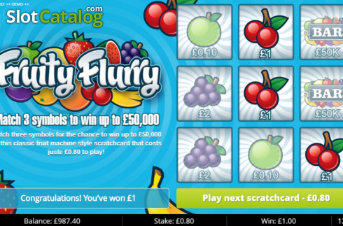 Οθόνη3. Fruity Flurry Κουλοχέρης