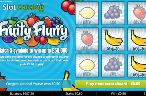 Οθόνη5. Fruity Flurry Κουλοχέρης