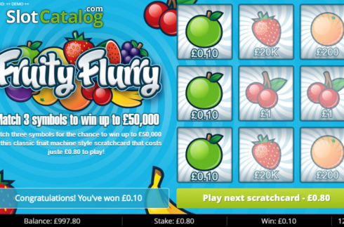 Οθόνη6. Fruity Flurry Κουλοχέρης