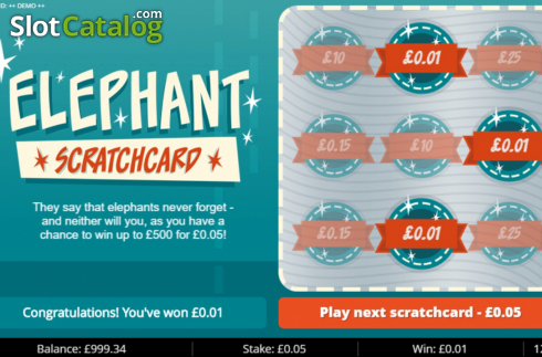 Οθόνη4. Elephant Scratch Κουλοχέρης