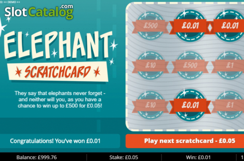 Οθόνη6. Elephant Scratch Κουλοχέρης