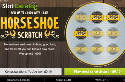 Οθόνη3. Horseshoe Scratch Κουλοχέρης