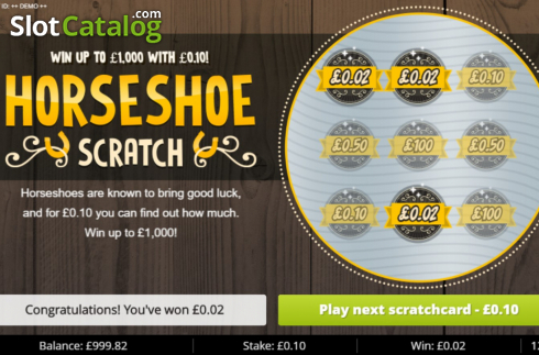 Οθόνη6. Horseshoe Scratch Κουλοχέρης
