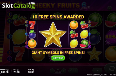 Οθόνη3. Cheeky Fruits 6 Deluxe Κουλοχέρης