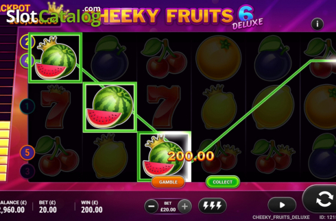 Οθόνη7. Cheeky Fruits 6 Deluxe Κουλοχέρης