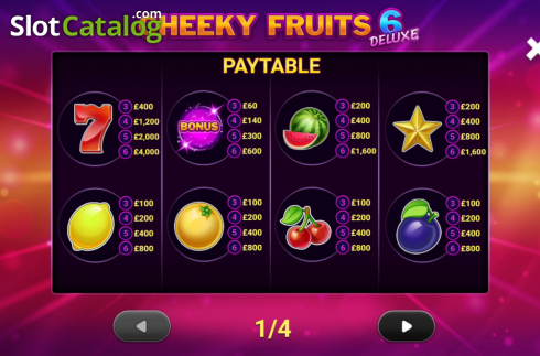 Οθόνη8. Cheeky Fruits 6 Deluxe Κουλοχέρης