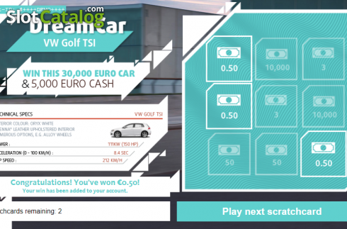 Οθόνη3. Dream Car Golf Κουλοχέρης