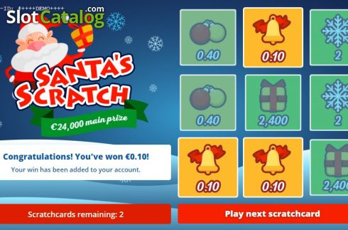 Οθόνη4. Santa's Scratch Κουλοχέρης 
