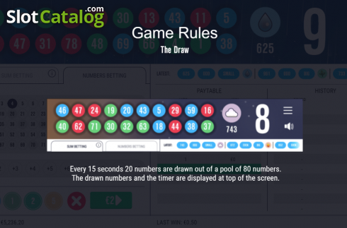 Οθόνη6. Keno Blitz Κουλοχέρης