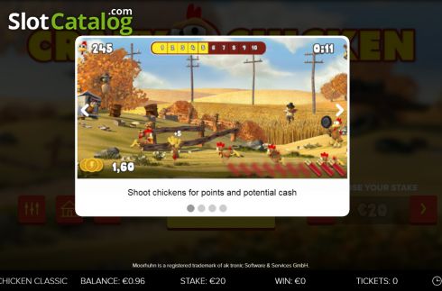 Οθόνη2. Crazy Chicken Classic Κουλοχέρης 