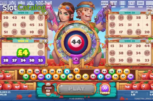 Οθόνη3. Tomatina Bingo Κουλοχέρης