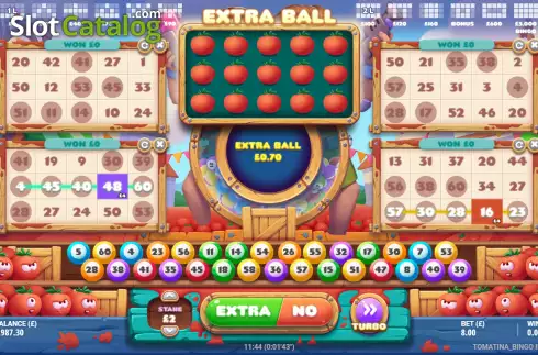 Οθόνη4. Tomatina Bingo Κουλοχέρης