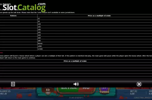 Οθόνη5. Tomatina Bingo Κουλοχέρης