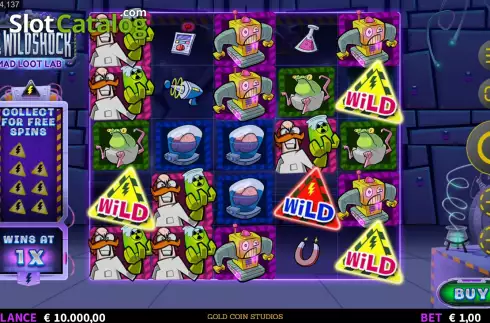 Οθόνη3. Dr Wildshock Mad Loot Lab Κουλοχέρης