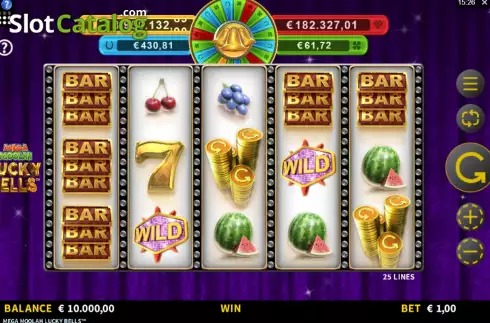 Οθόνη3. Mega Moolah Lucky Bells Κουλοχέρης